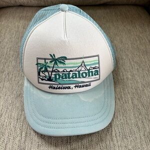 Patagonia Pataloha Haleiwa, Hawaii Light Blue Trucker Cap